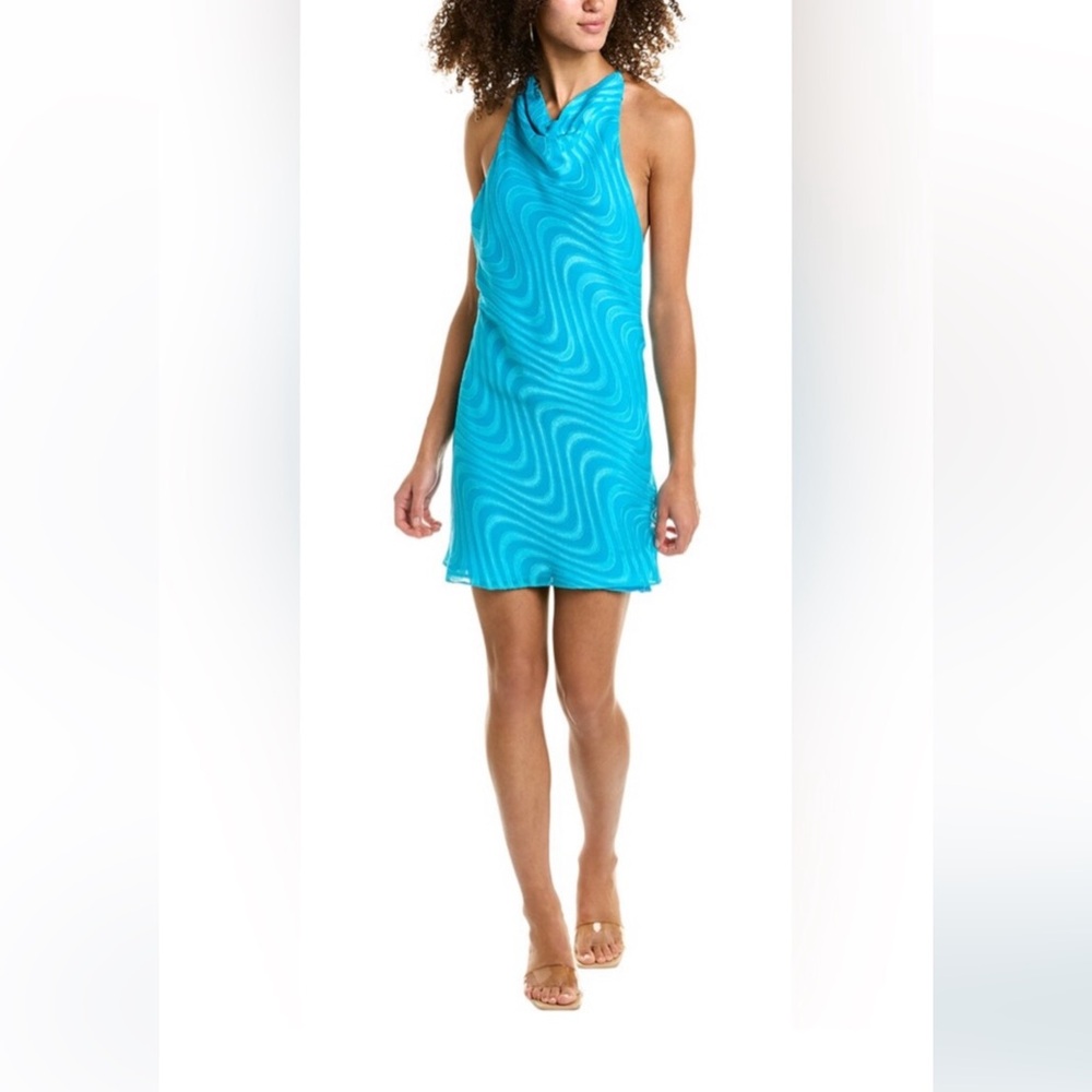 Amanda Uprichard Kimball Chain Mini Dress Blue XS *NWT*